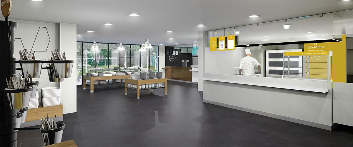 Concept zone de distribution image 3D