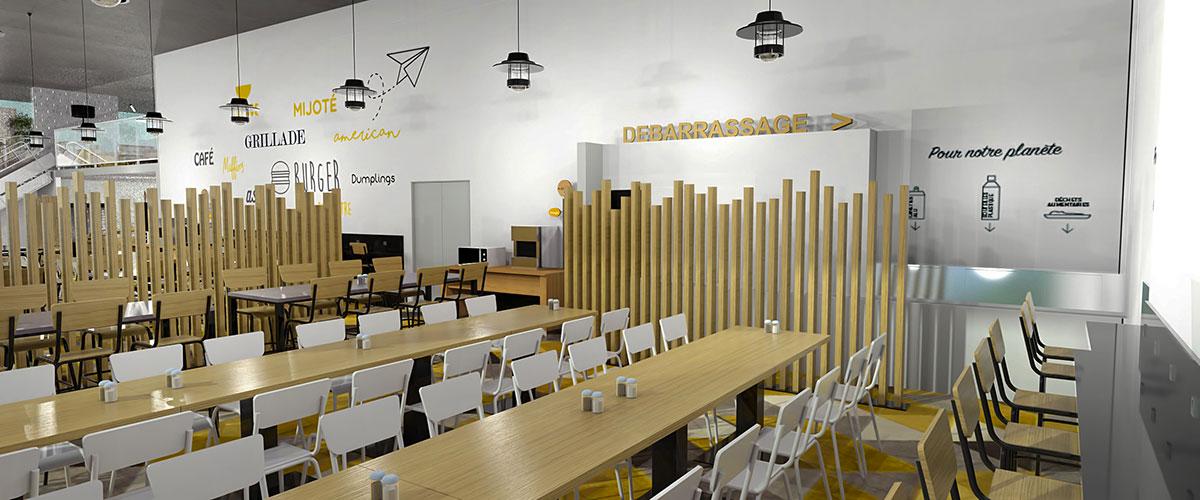 Salle de restaurant entreprise Caroline Bouchin