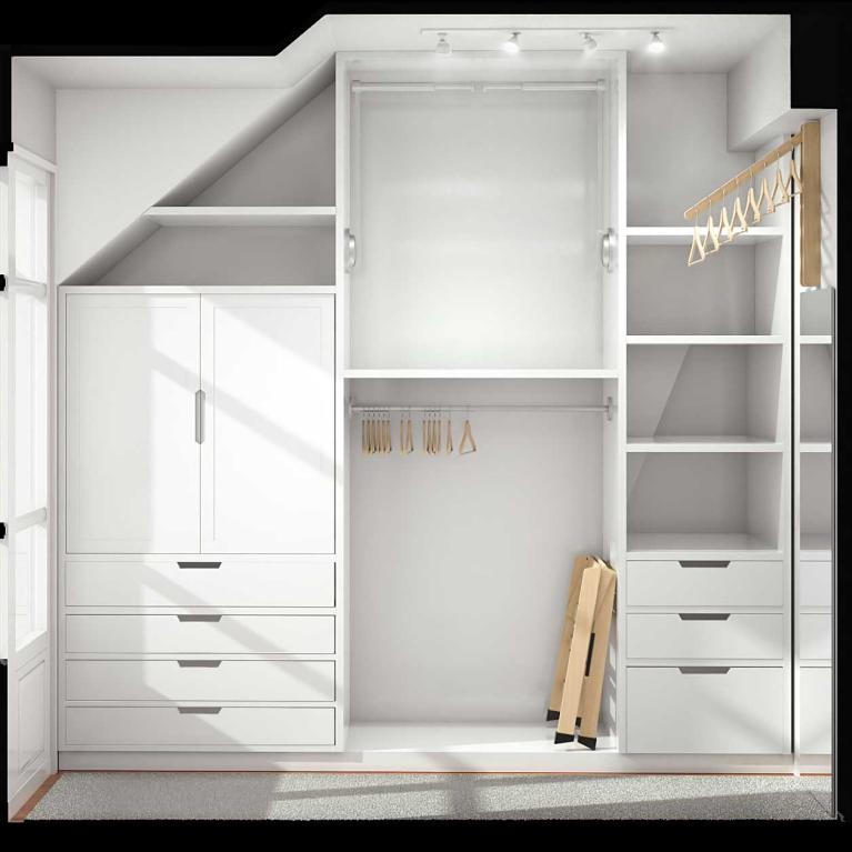 Aménagement dressing et bureau