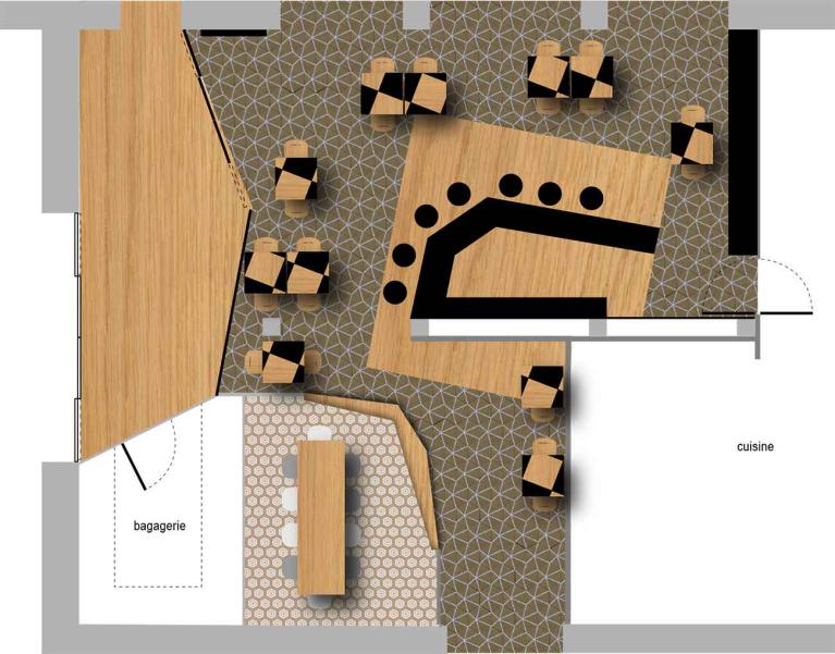 Plan agencement restaurant